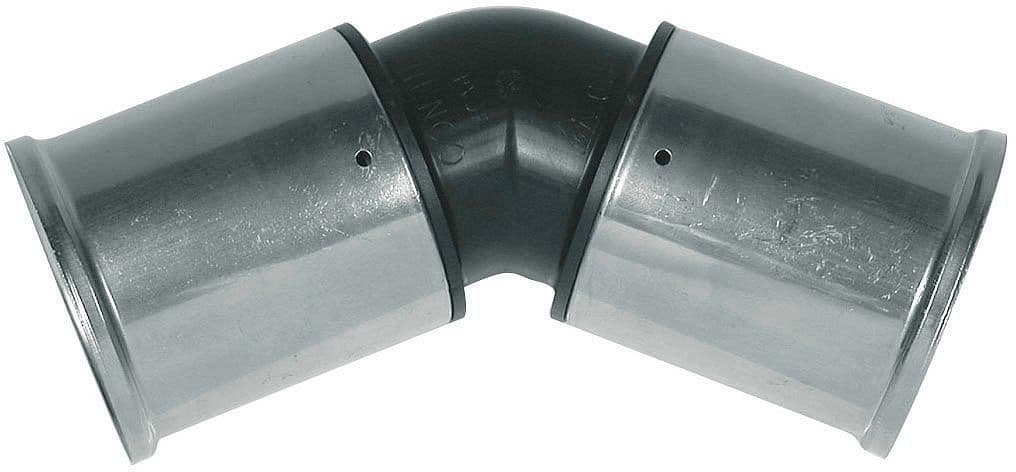 Elleboog 45° 63MM kunststof pers Henco