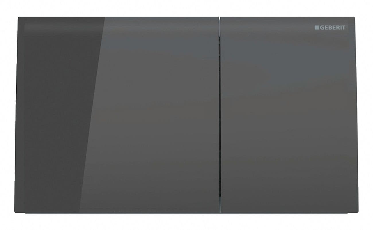 DUWPLAAT 2-TOETS SIGMA70 GEBERIT GLAS ZWART