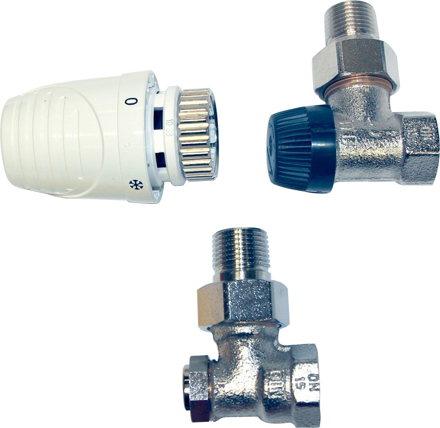 Thermostatische radiatorset Honeywell haaks 1/2"