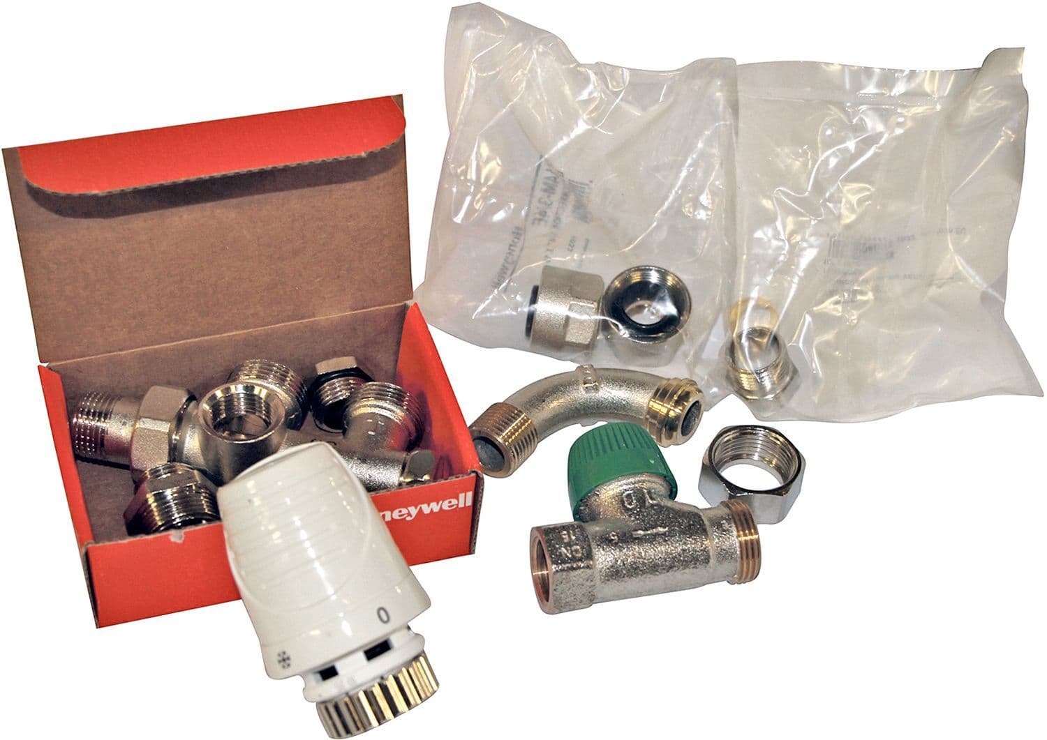 1-PIJPSCOMBINATIE THERM.HONEYWELL HAAKS+ELLEBOOG 1/2"