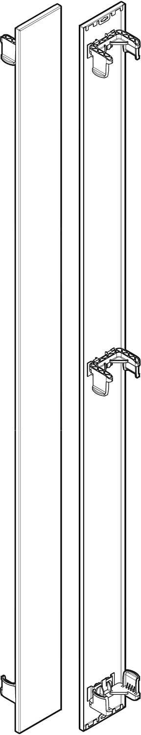 DECOSET VOOR VERTICAL H1800 22 MAT ZWART