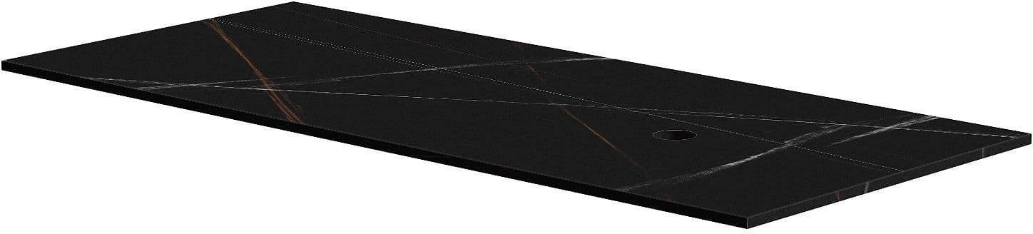 Tablet marbre ceramique puro L120 H1,2 1VIDAGE droite bamboo black