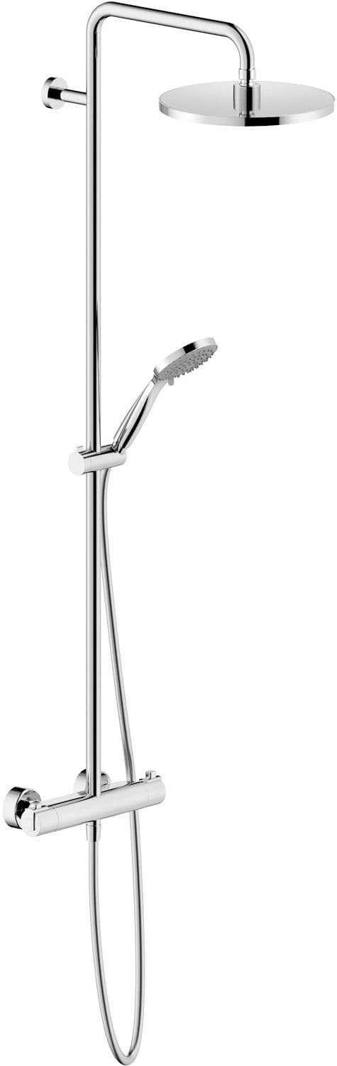 Colonne de douche+thermostat tyko 25CM nobili chrome 16L/MIN