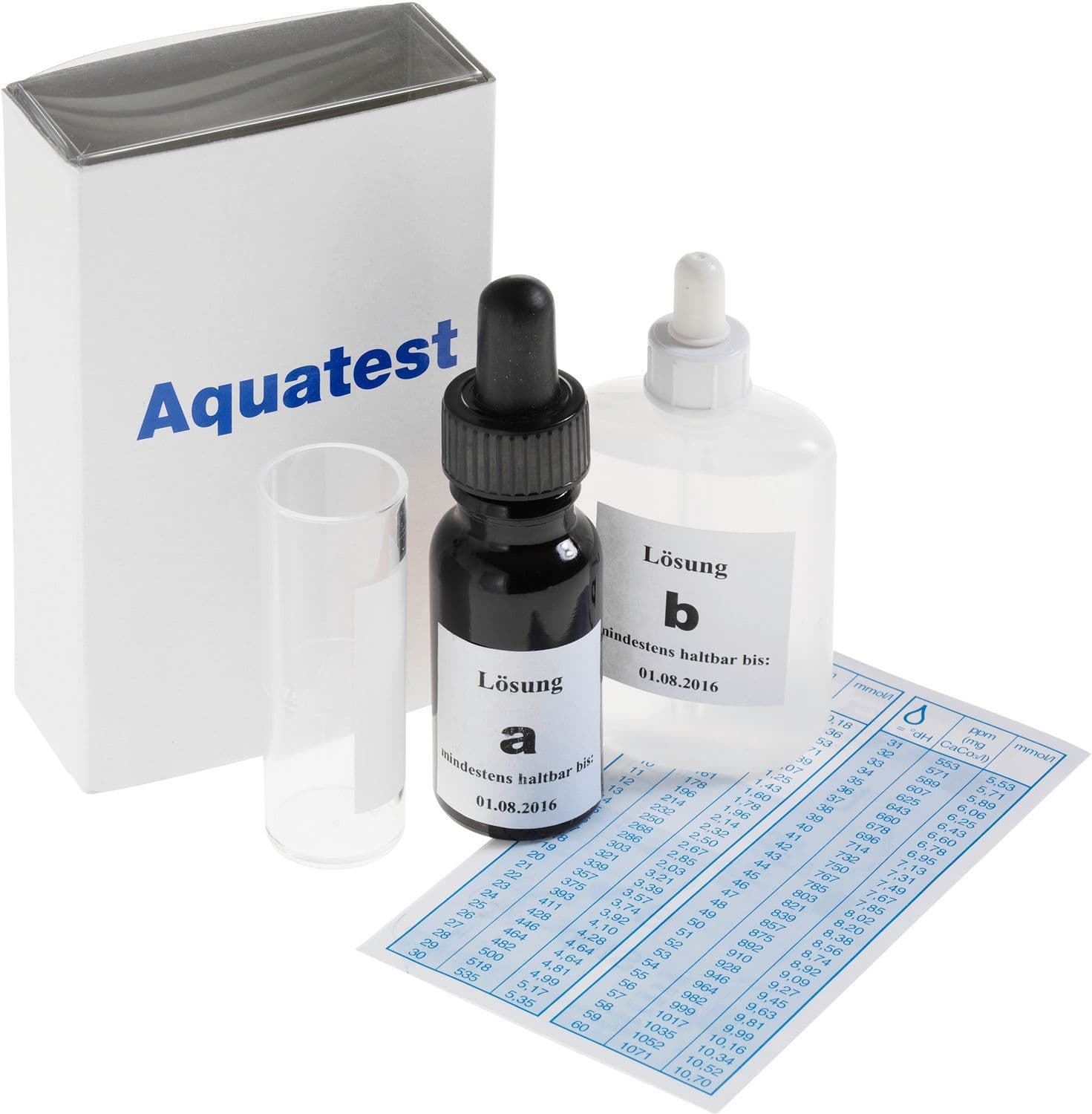 Contrôle de durete de l'eau aquatest BWT